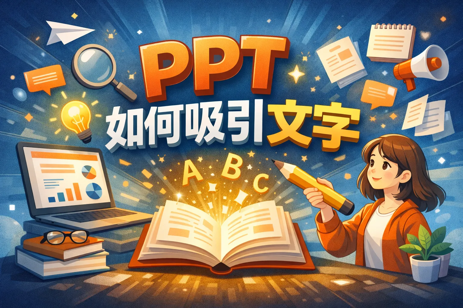ppt 如何吸文字