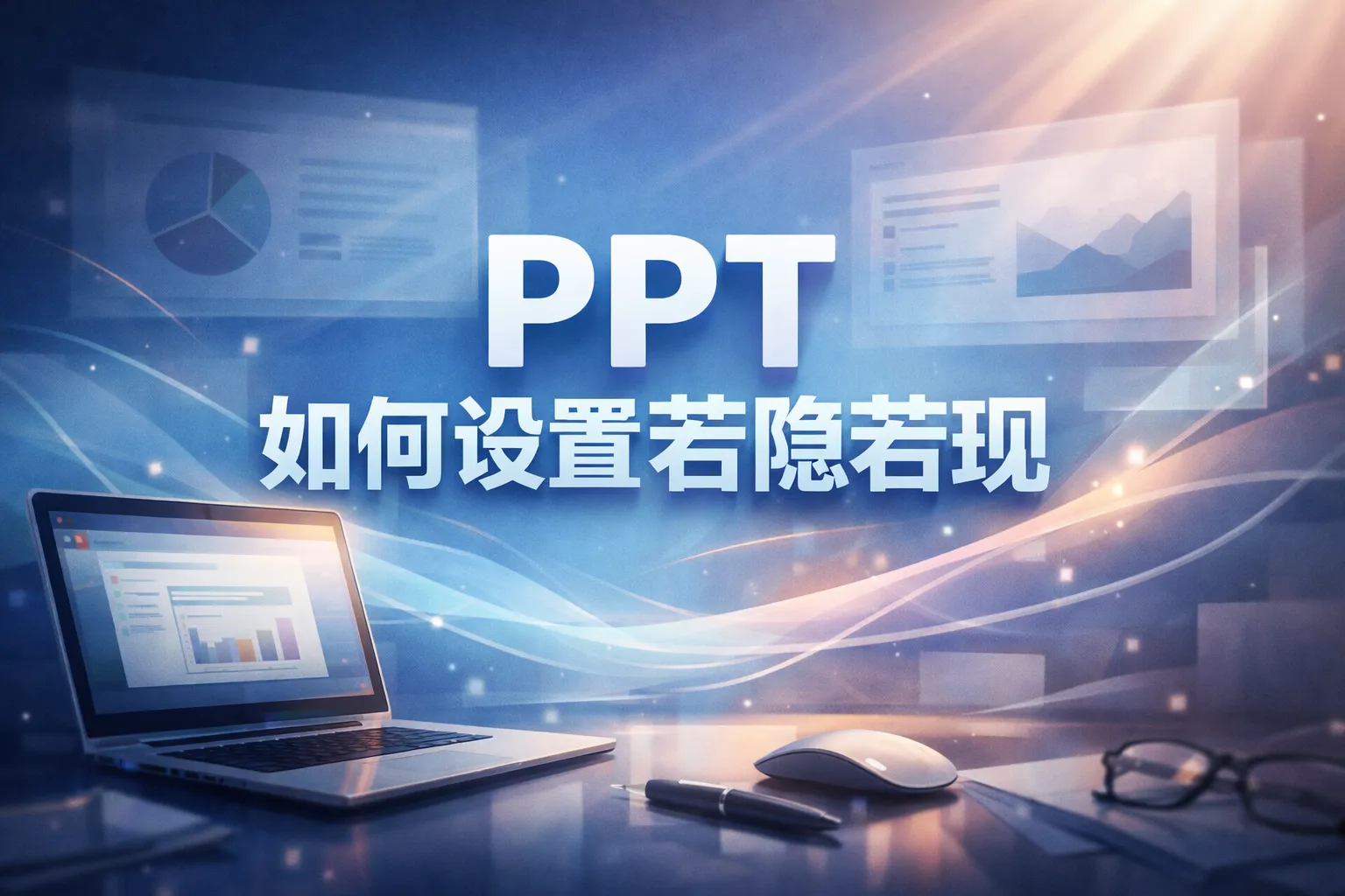 ppt如何设置若隐若现