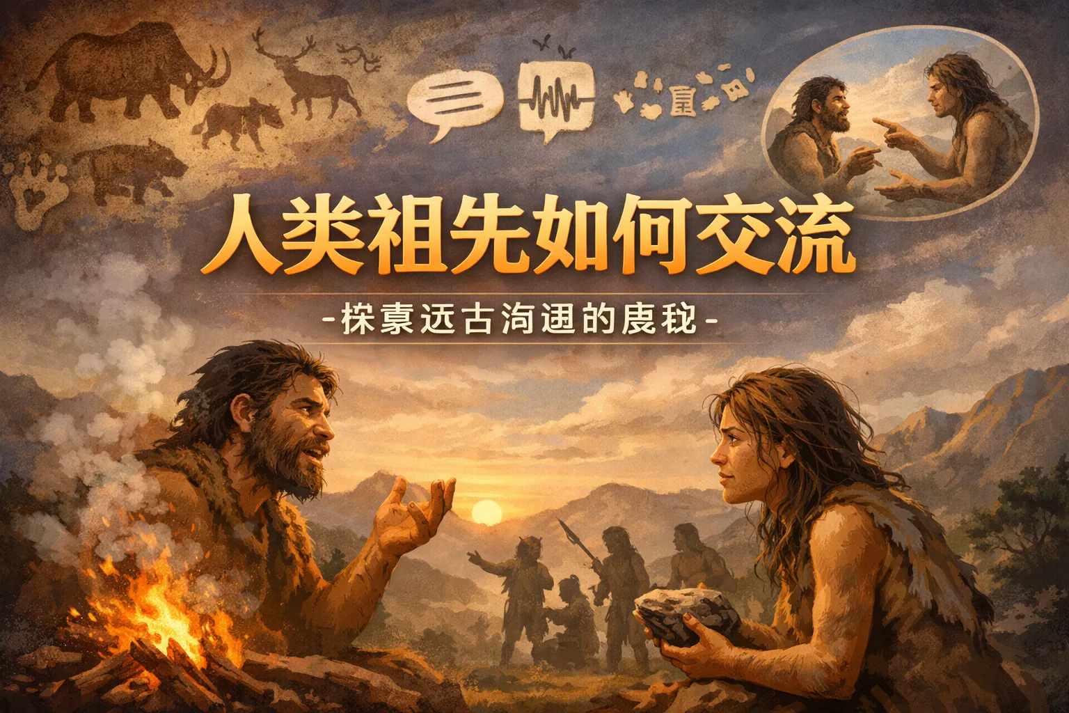 人类祖先如何交流PPT