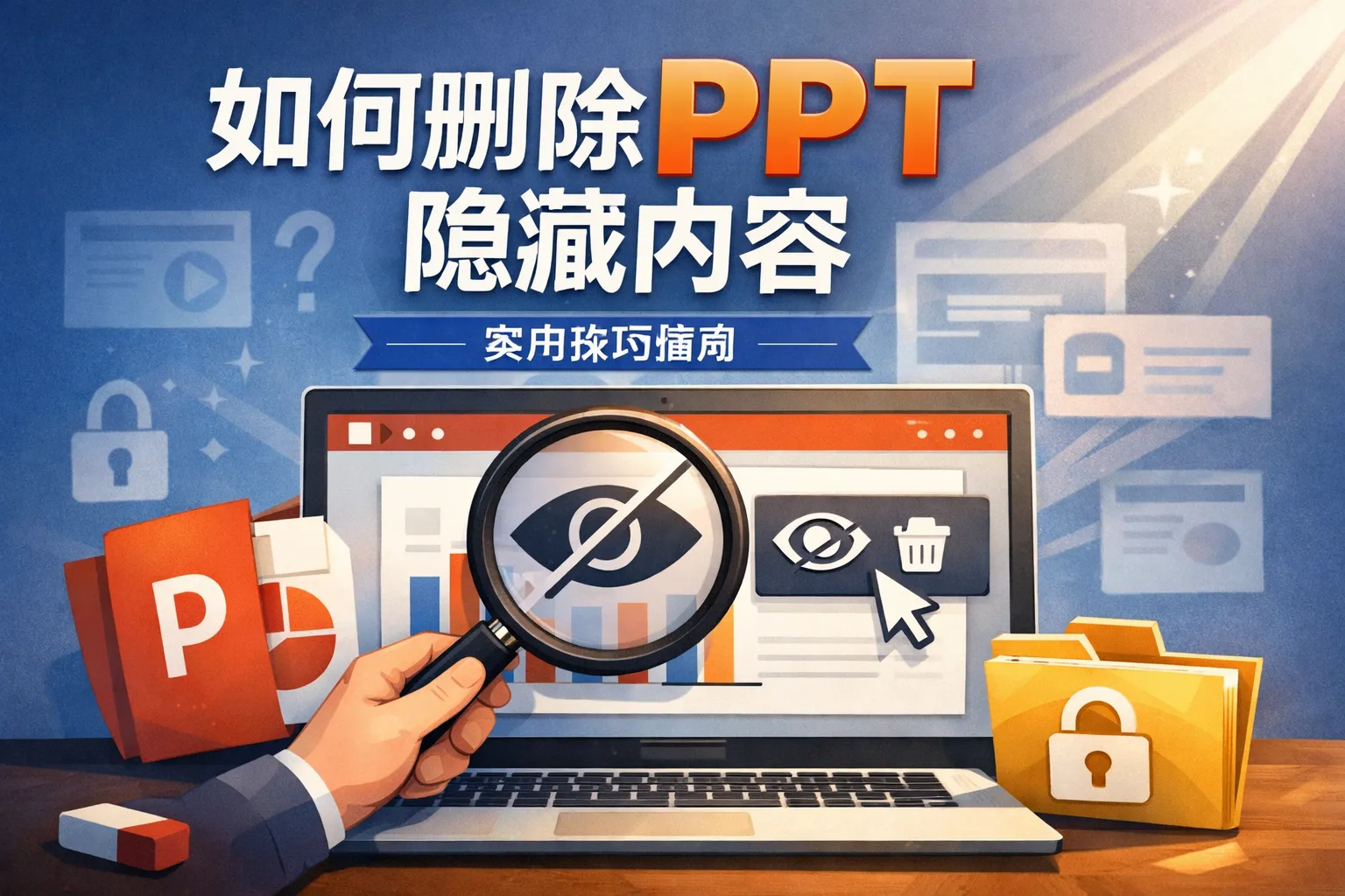 如何删除ppt隐藏