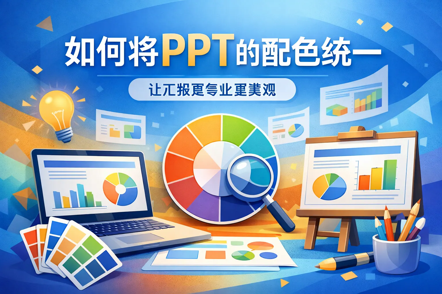 如何将ppt的配色统一