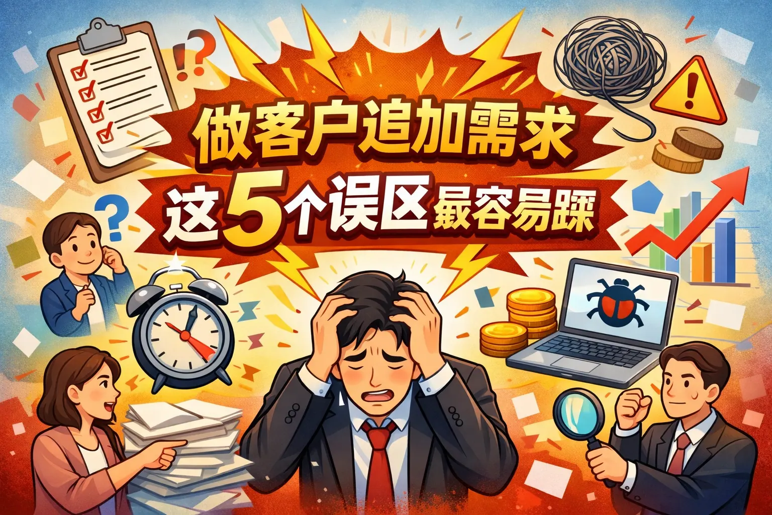 做客户追加需求，这5个误区最容易踩