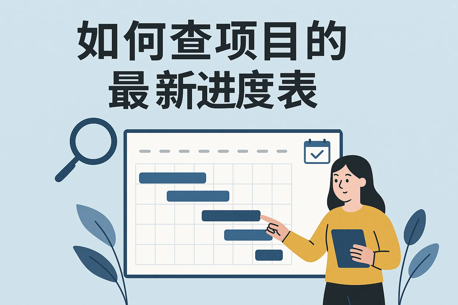 如何查项目的最新进度表