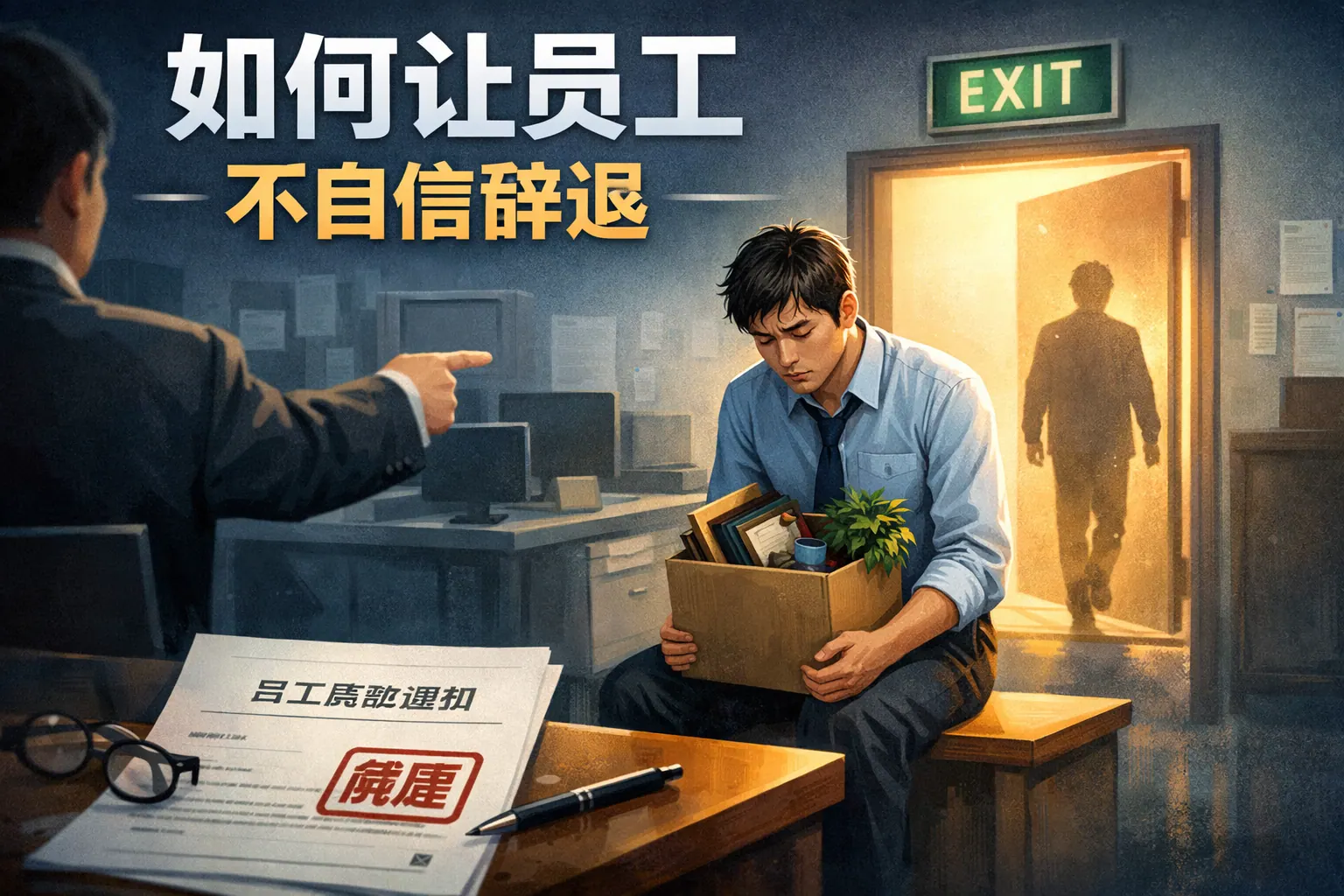 如何让员工不自信辞退