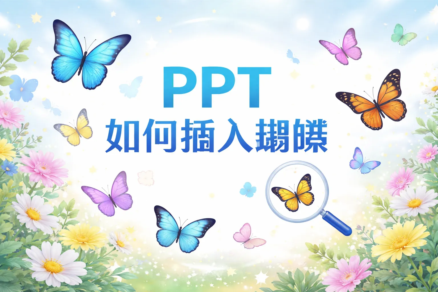 ppt 如何插入蝴蝶
