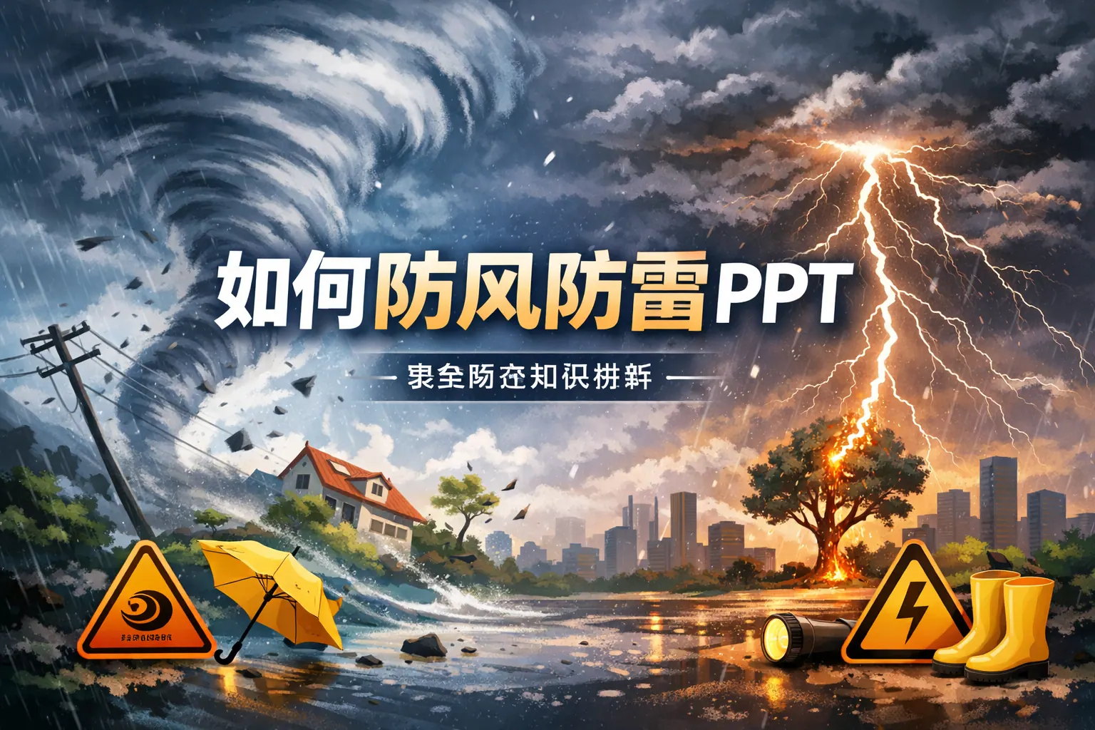如何防风防雷ppt
