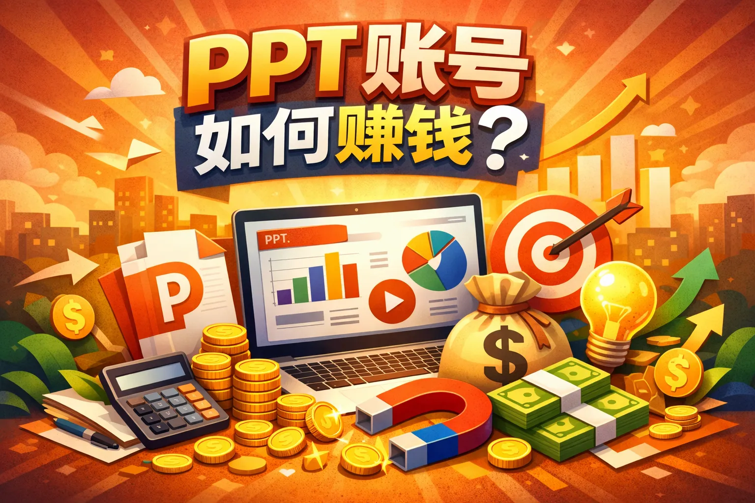 ppt账号如何赚钱