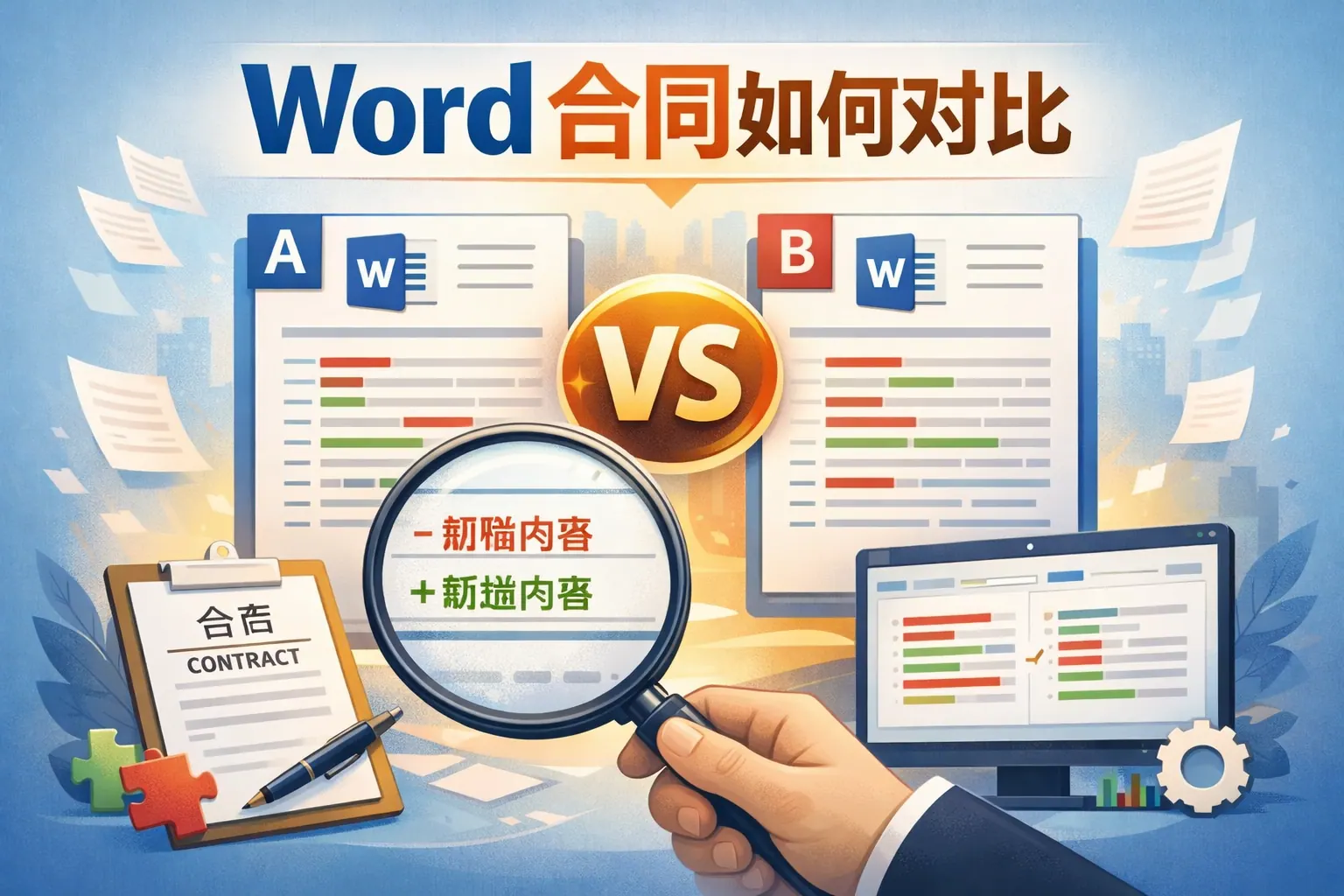 word合同如何对比