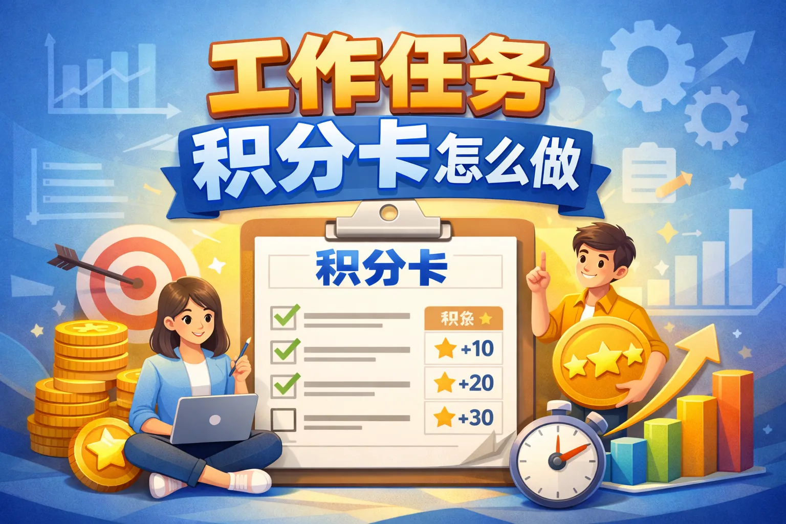 工作任务积分卡怎么做