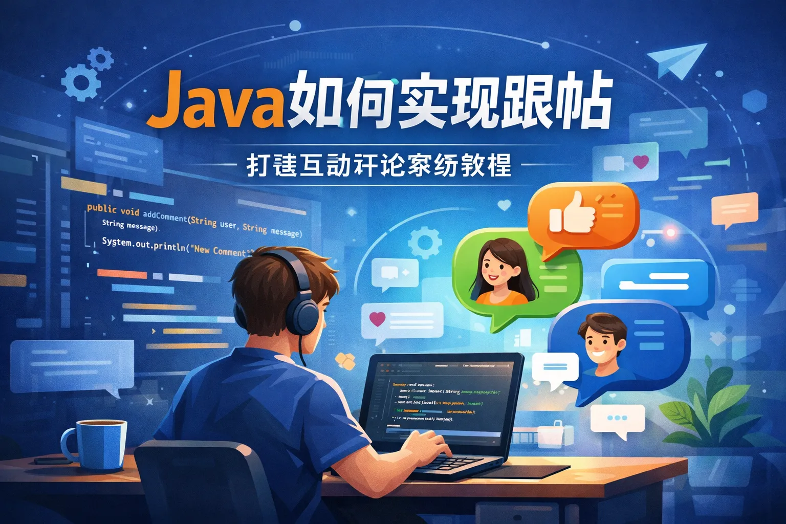 java如何实现跟帖