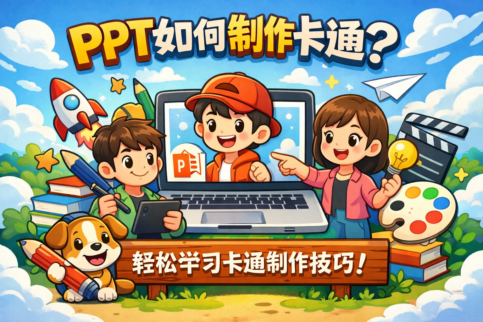 ppt如何制作卡通