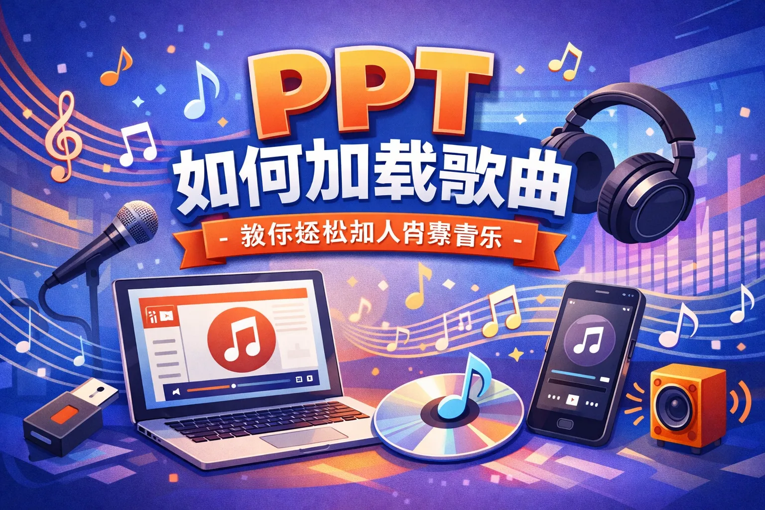 ppt如何加载歌曲