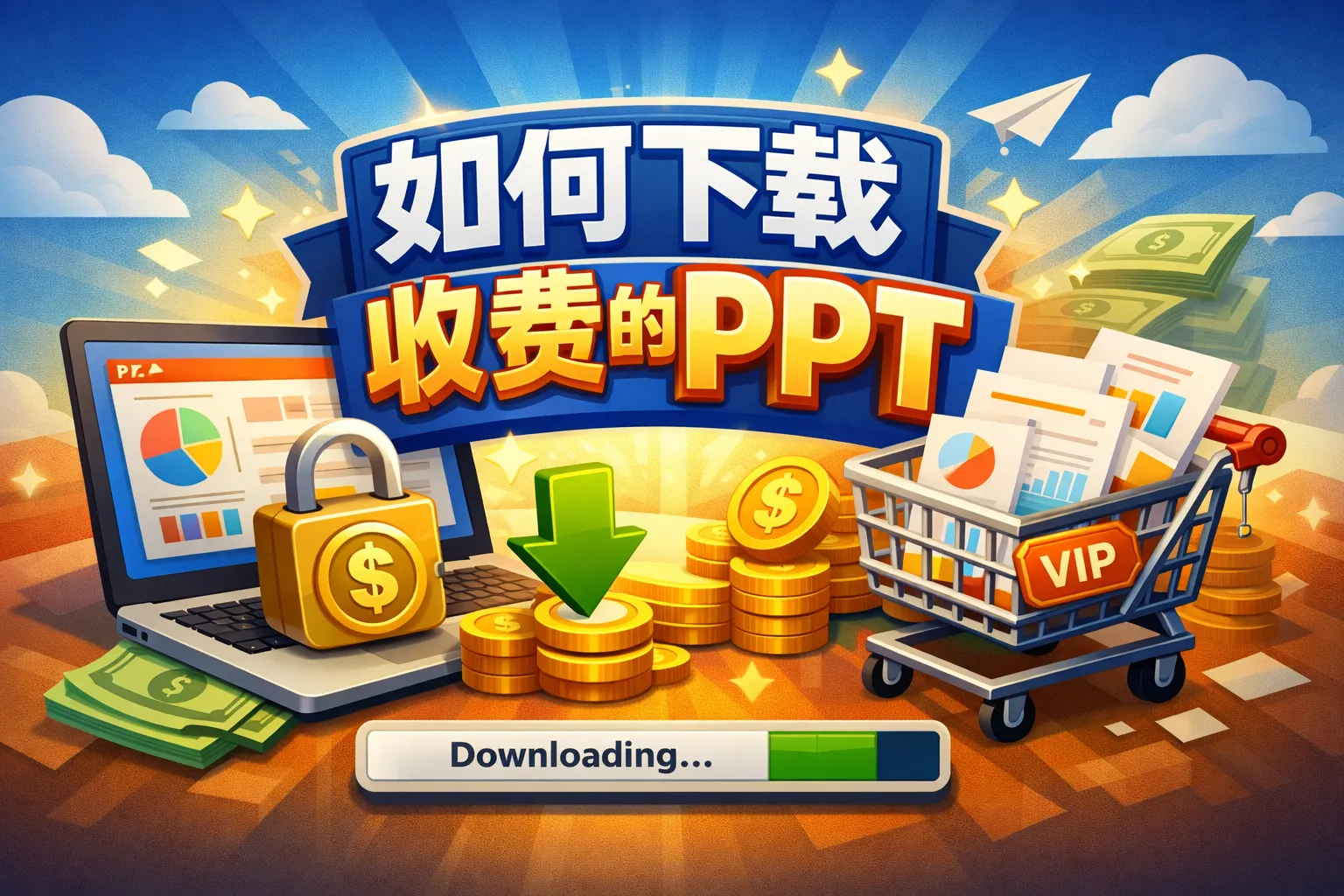 如何下载收费的ppt