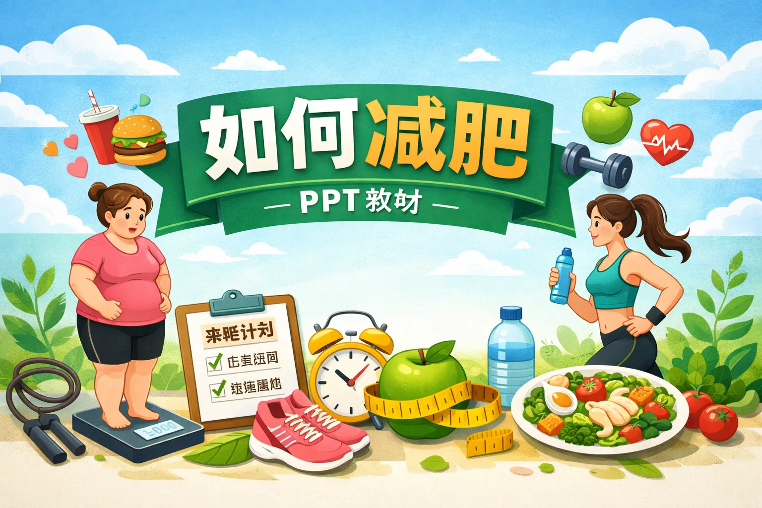 如何减肥ppt教材