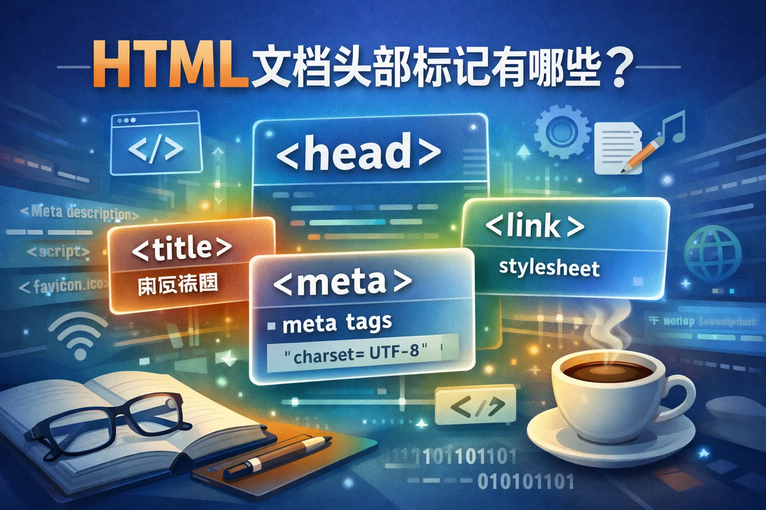 html文档头部标记有哪些