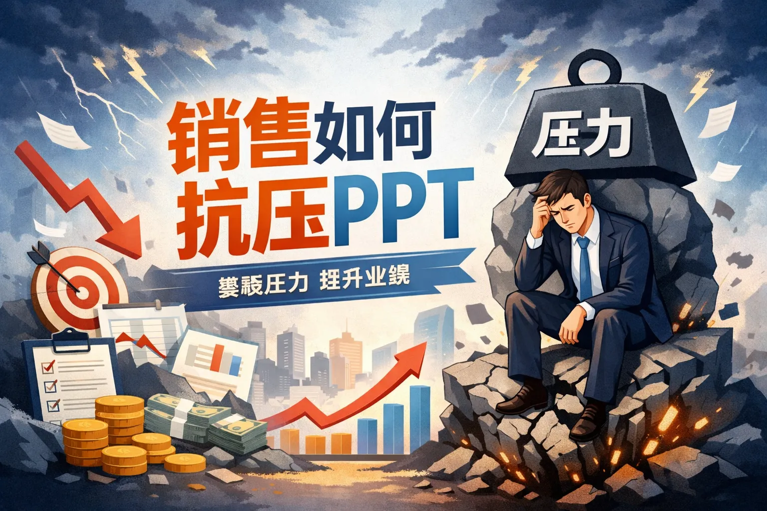 销售如何抗压ppt