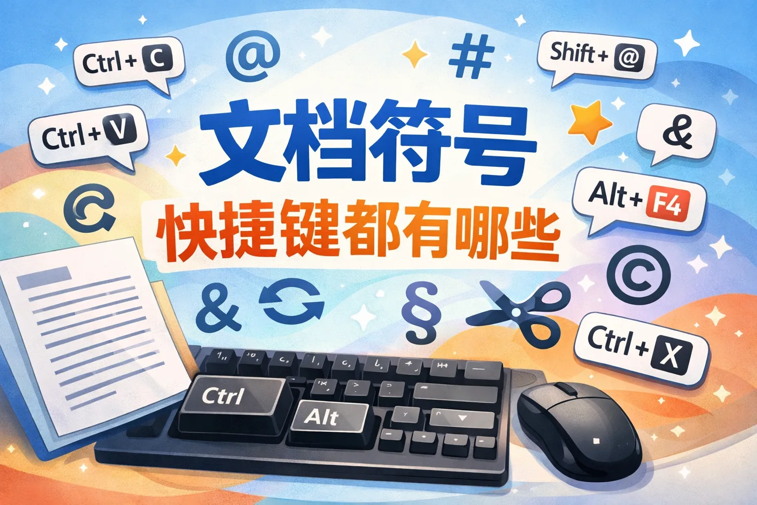 文档符号快捷键都有哪些