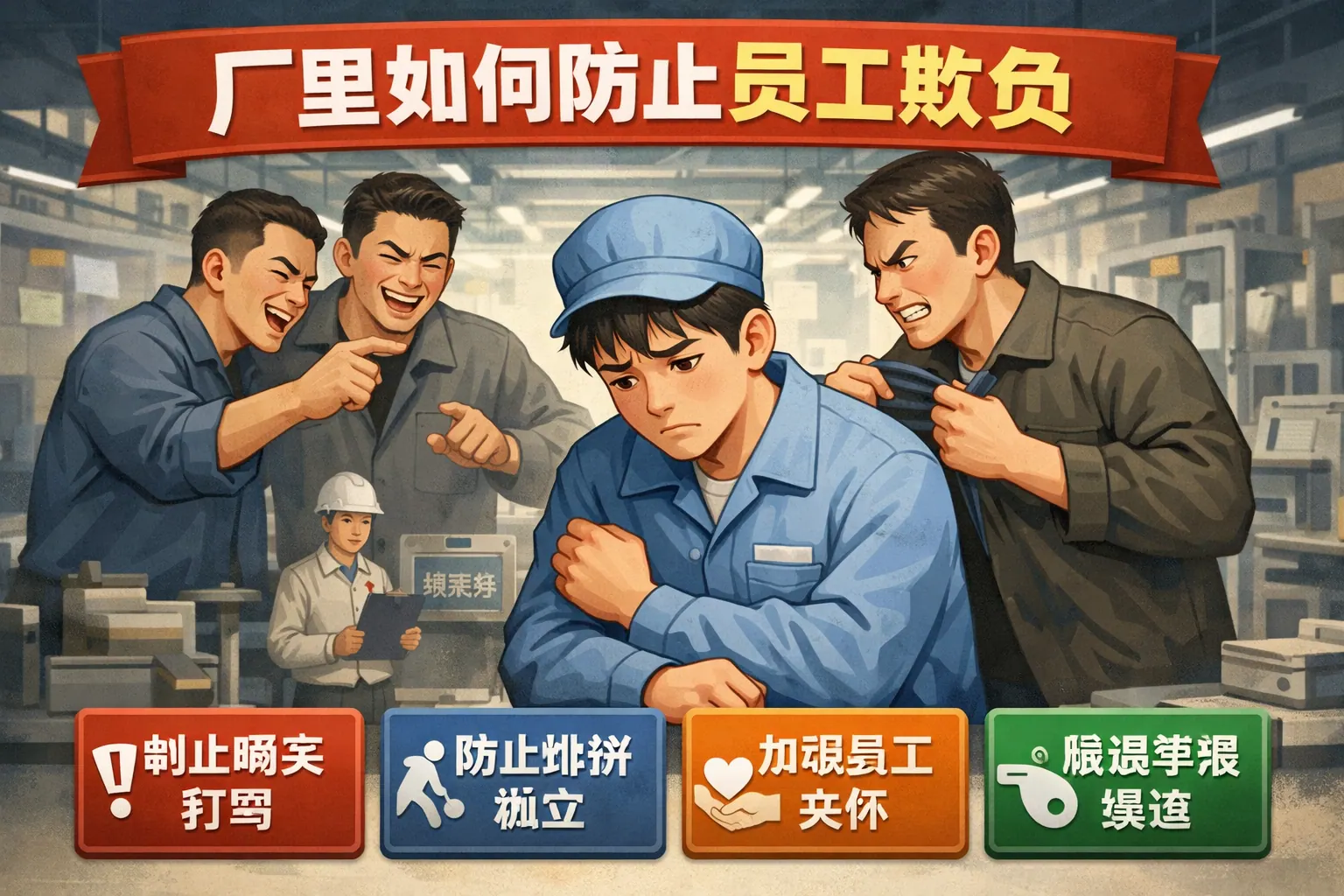 厂里如何防止员工欺负