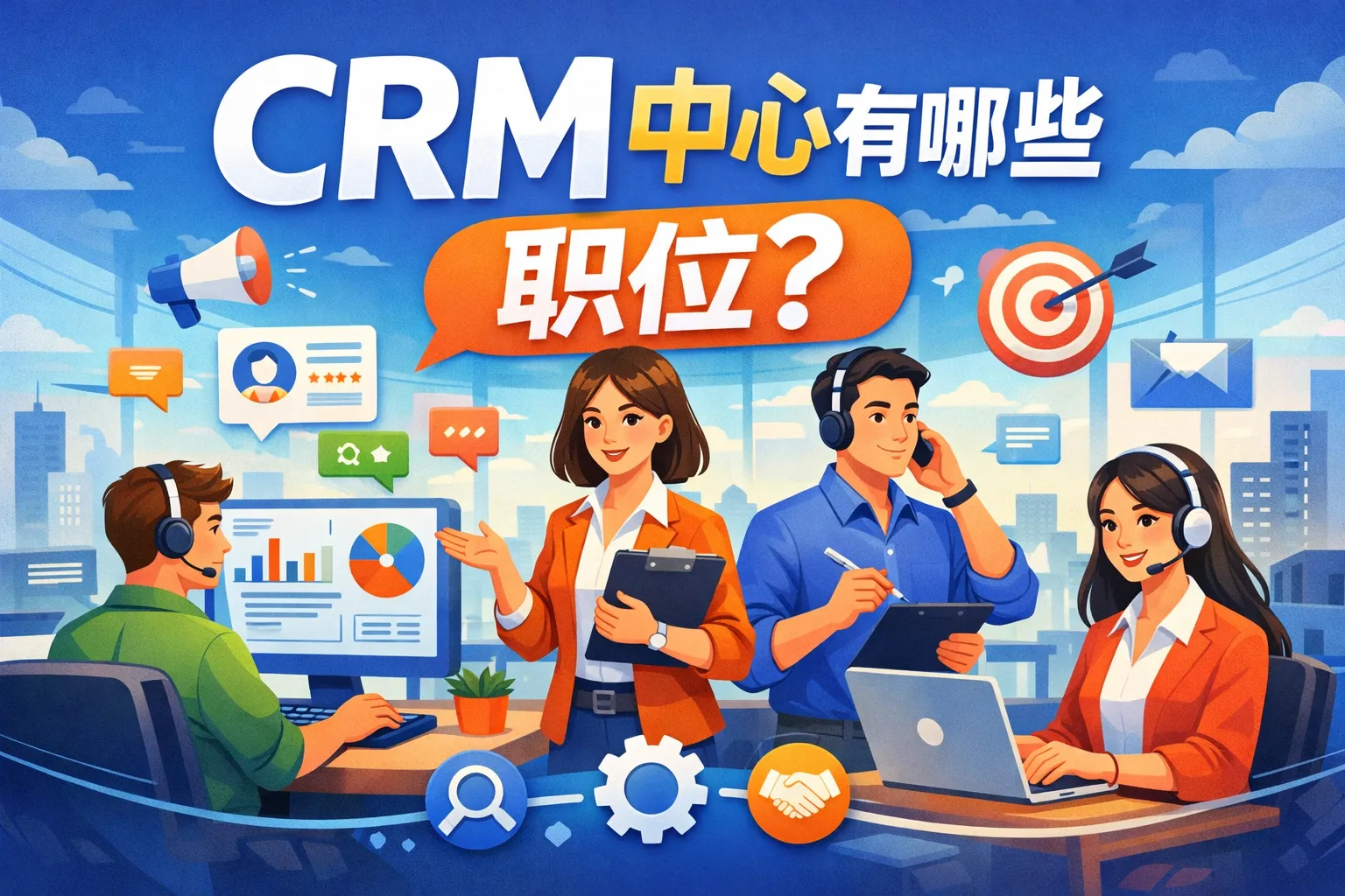 crm中心有哪些职位