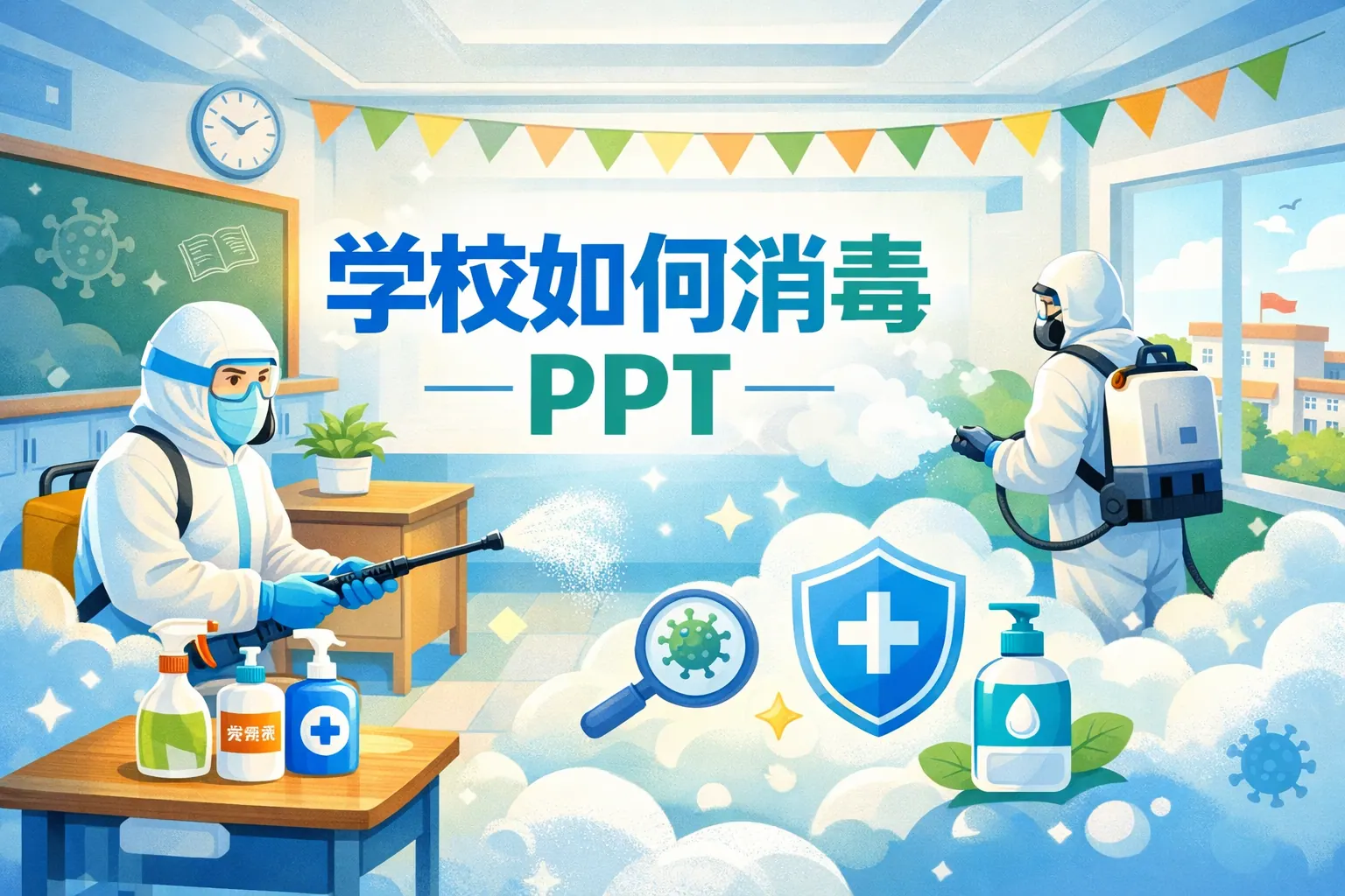学校如何消毒ppt