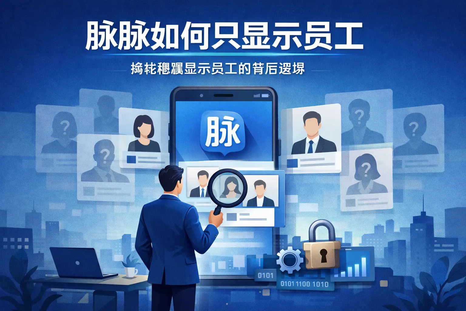 脉脉如何只显示员工