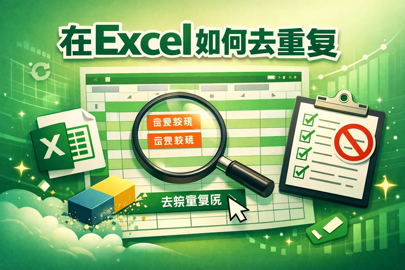 在excel如何去重复
