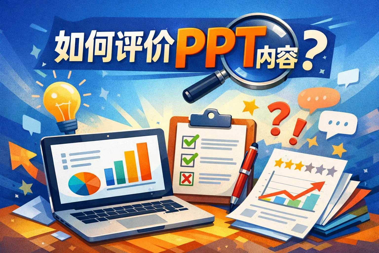如何评价ppt内容