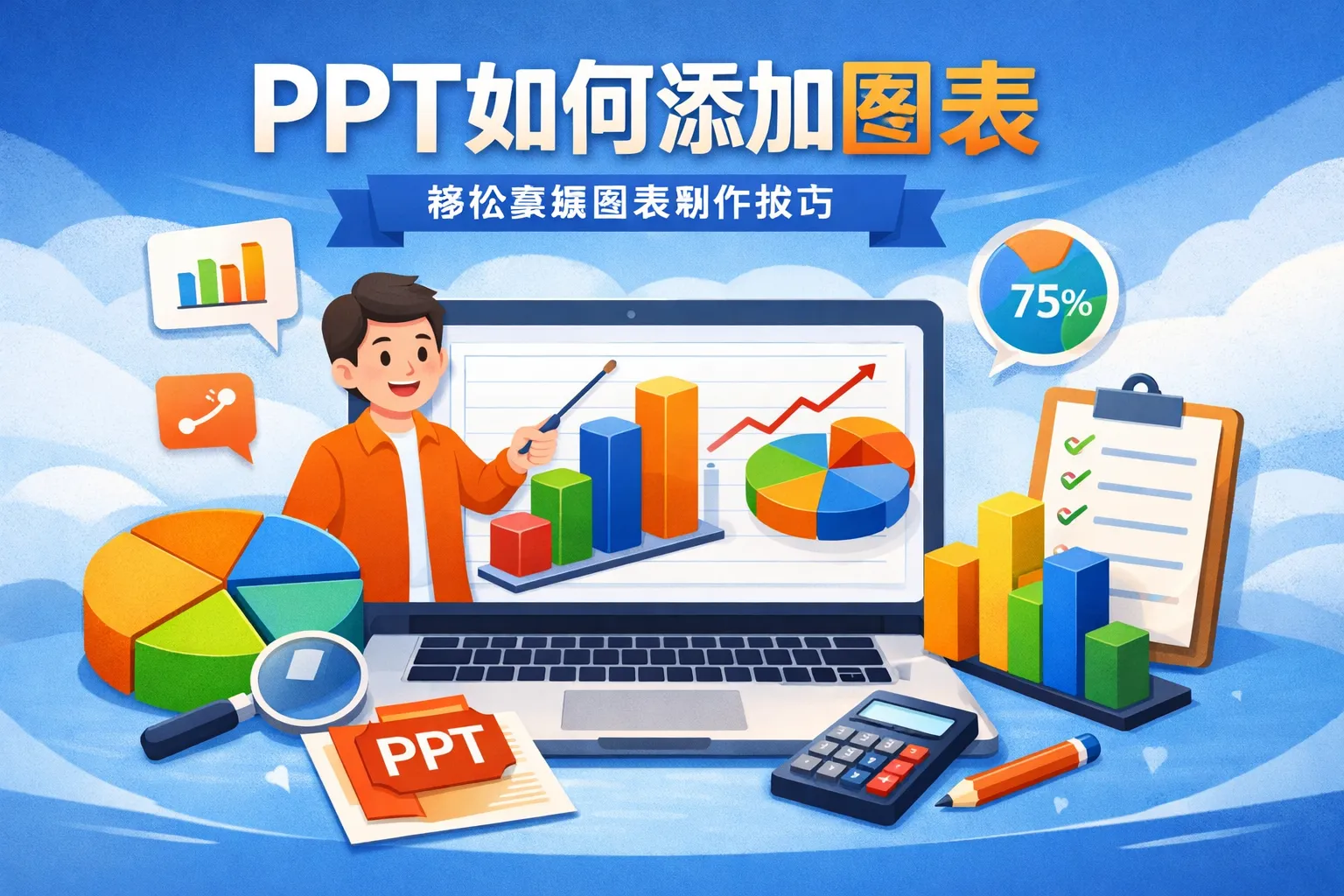 ppt如何添加图表