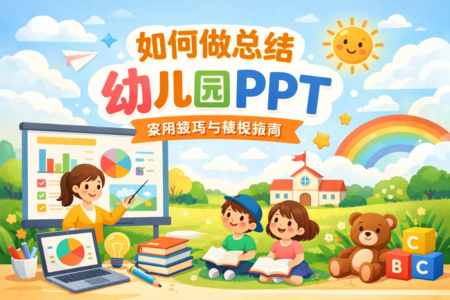 如何做总结幼儿园ppt