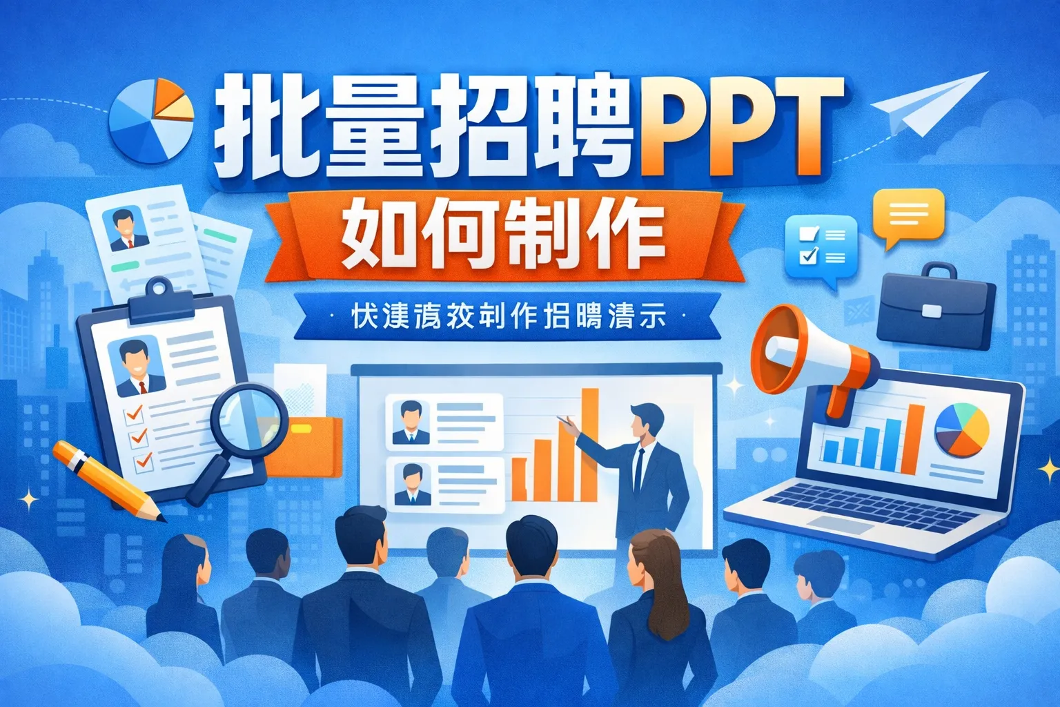 批量招聘ppt如何制作