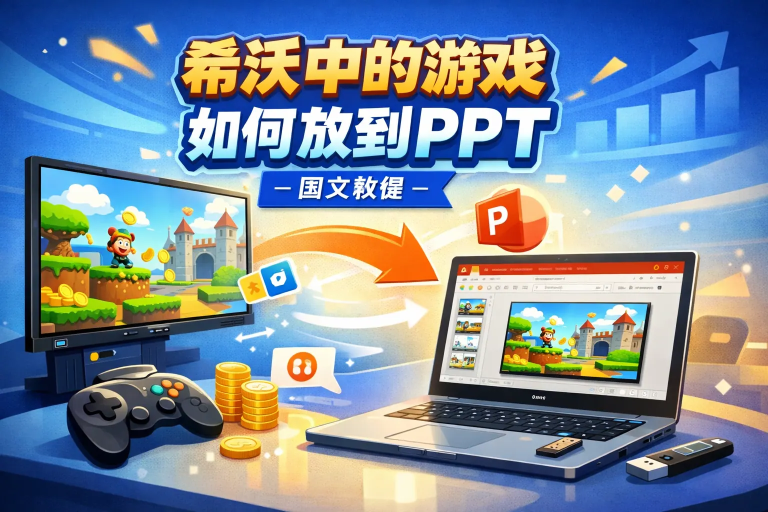 希沃中的游戏如何放到ppt