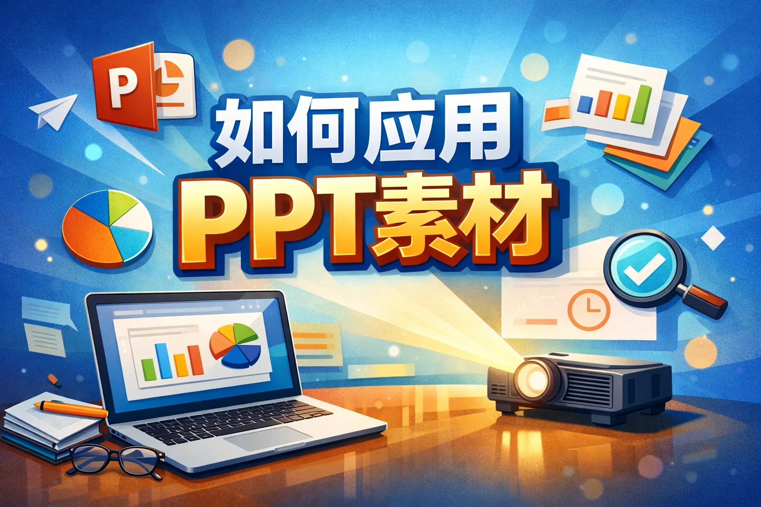 如何应用ppt素材