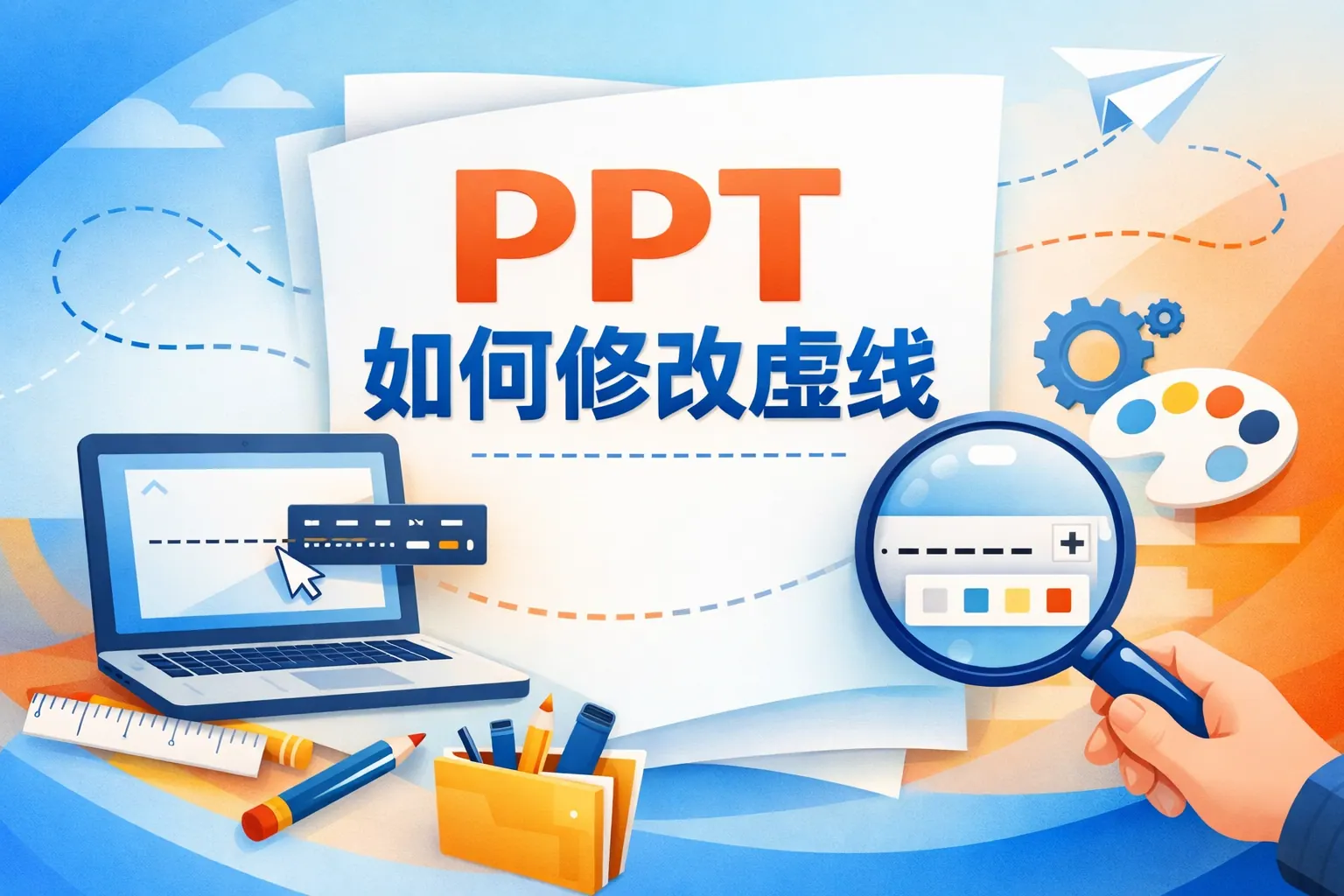 ppt如何修改虚线