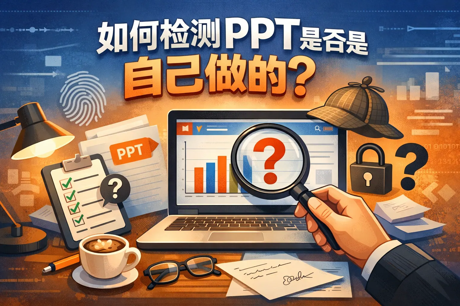 如何检测PPT是否是自己做的