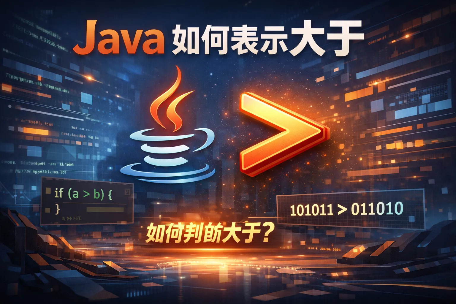 java如何表示大于