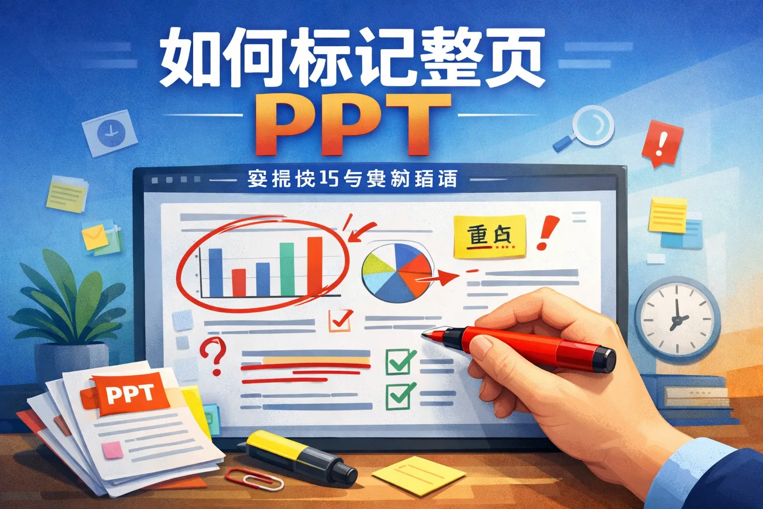 如何标记整页ppt