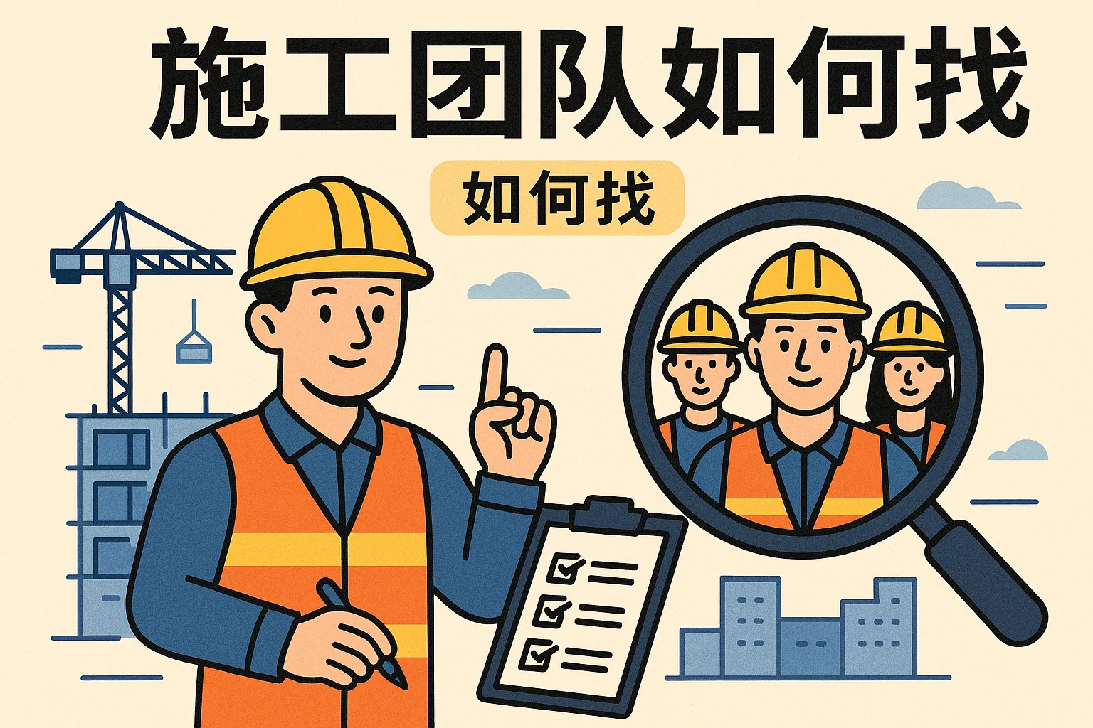 施工团队如何找