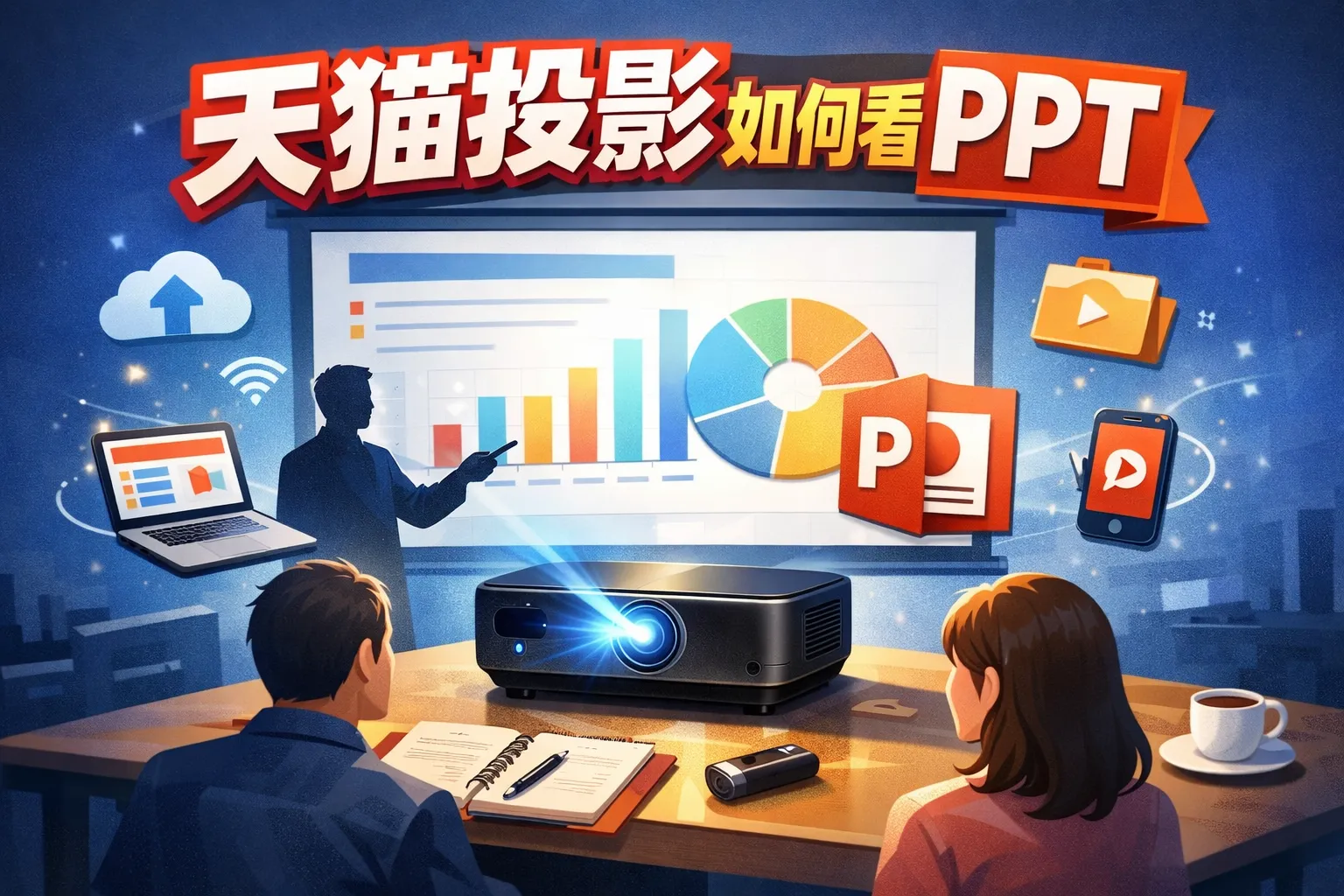 天猫投影如何看ppt