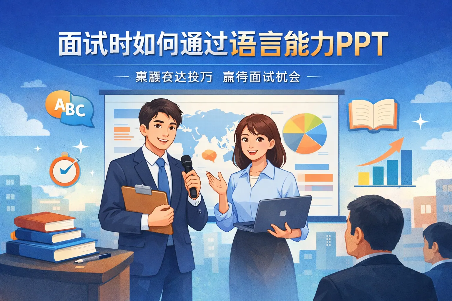 面试时如何通过语言能力PPT