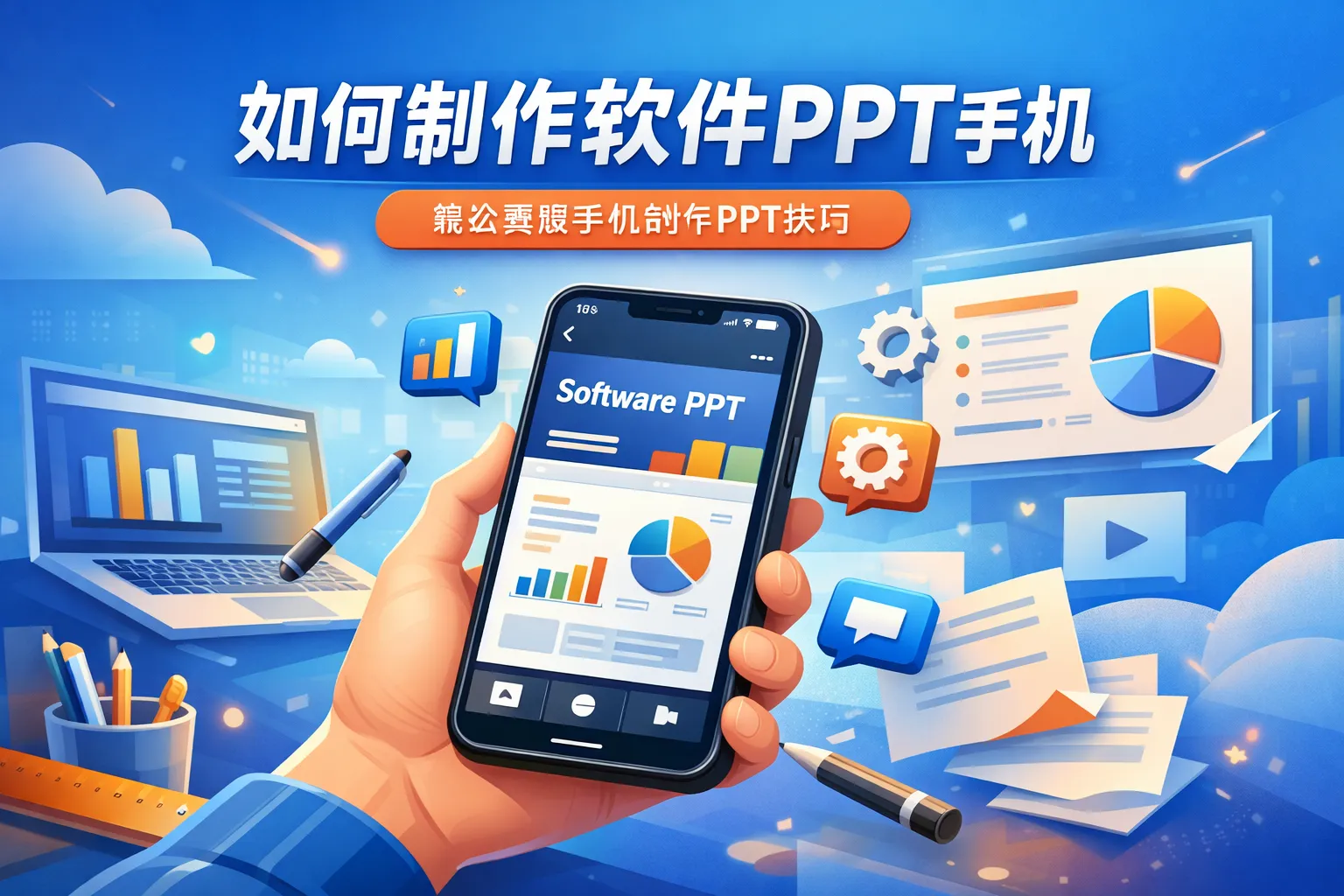 如何制作软件ppt手机