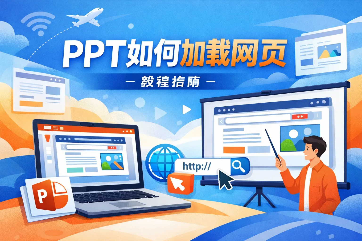 ppt如何加载网页