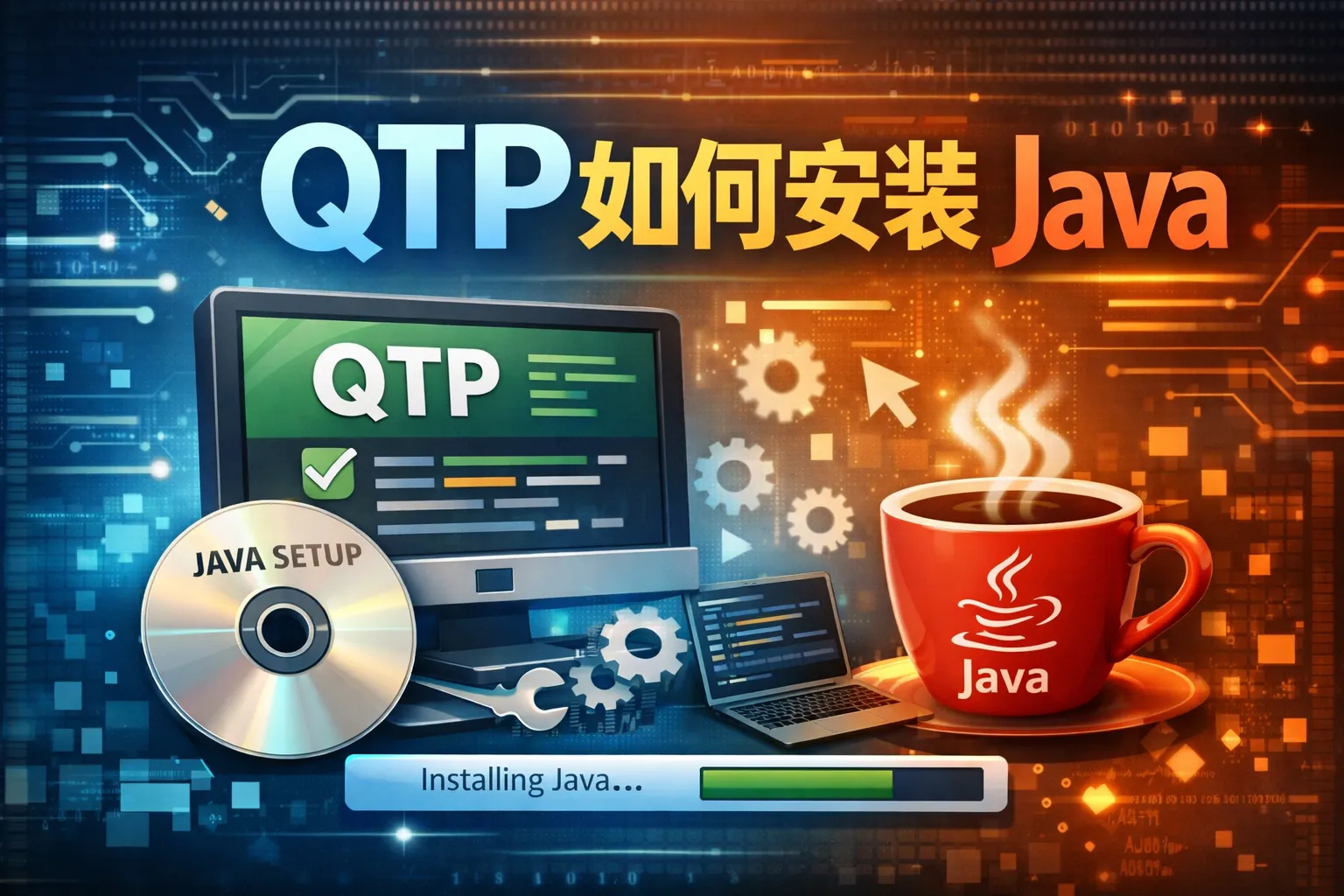 qtp如何安装java