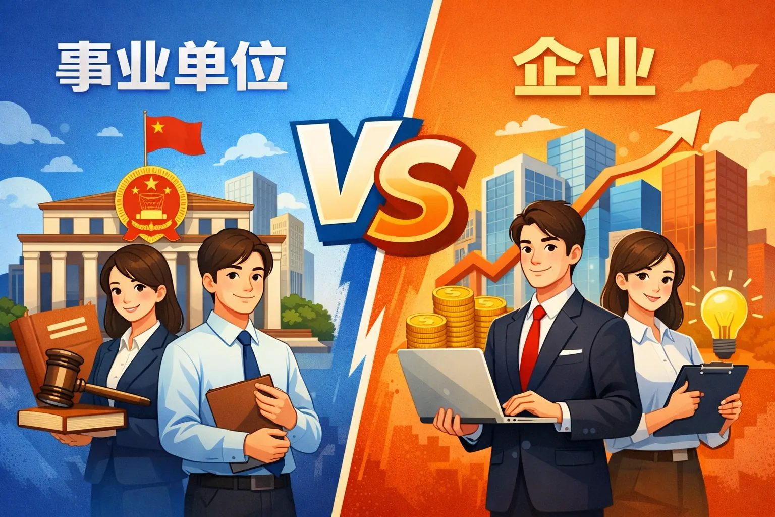 事业单位企业人事区别