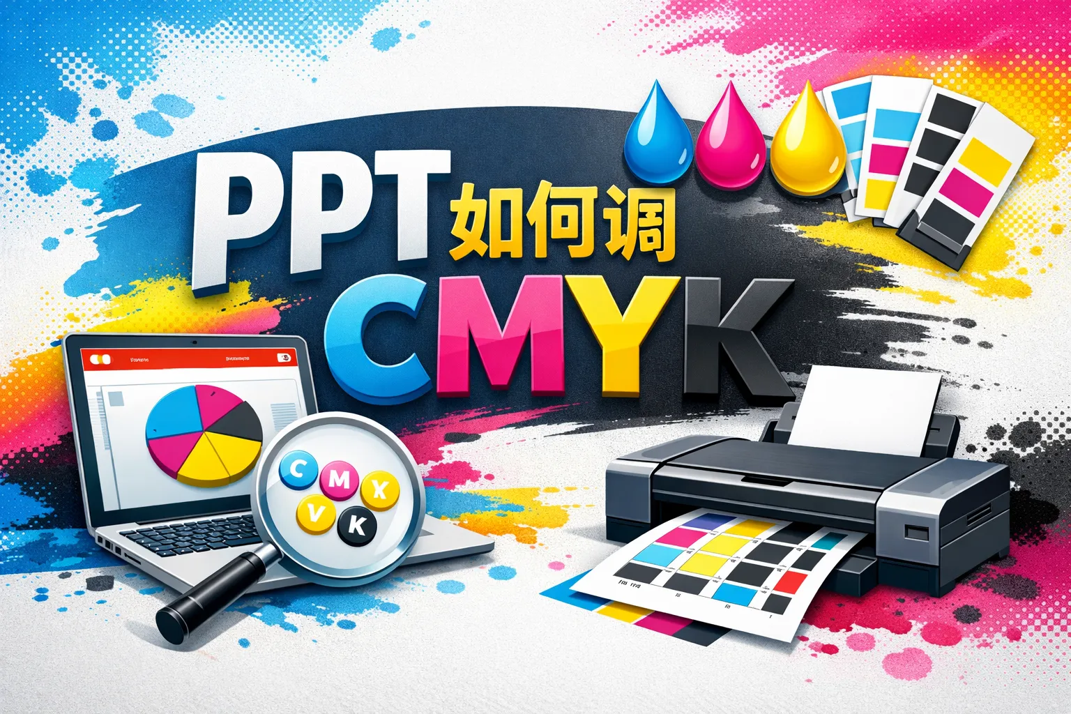 ppt如何调cmyk