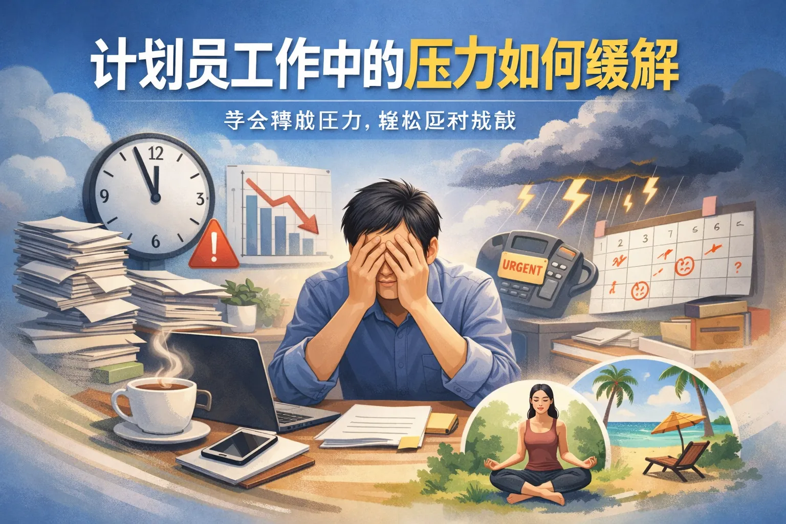 计划员工作中的压力如何缓解