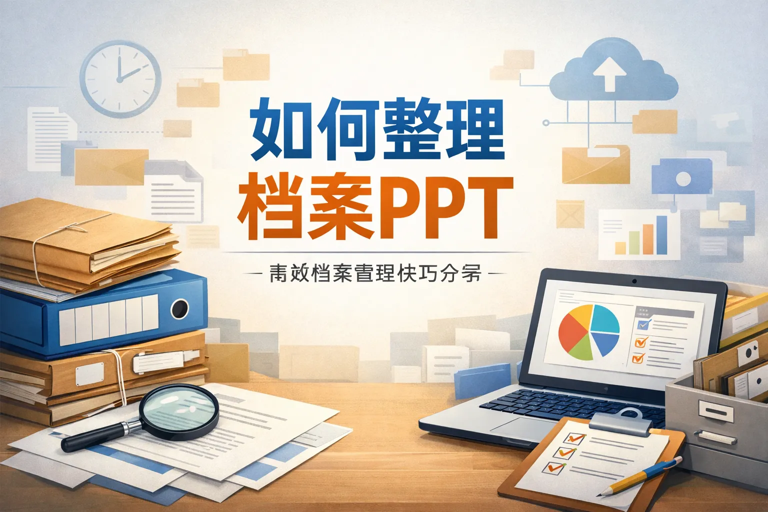 如何整理档案ppt