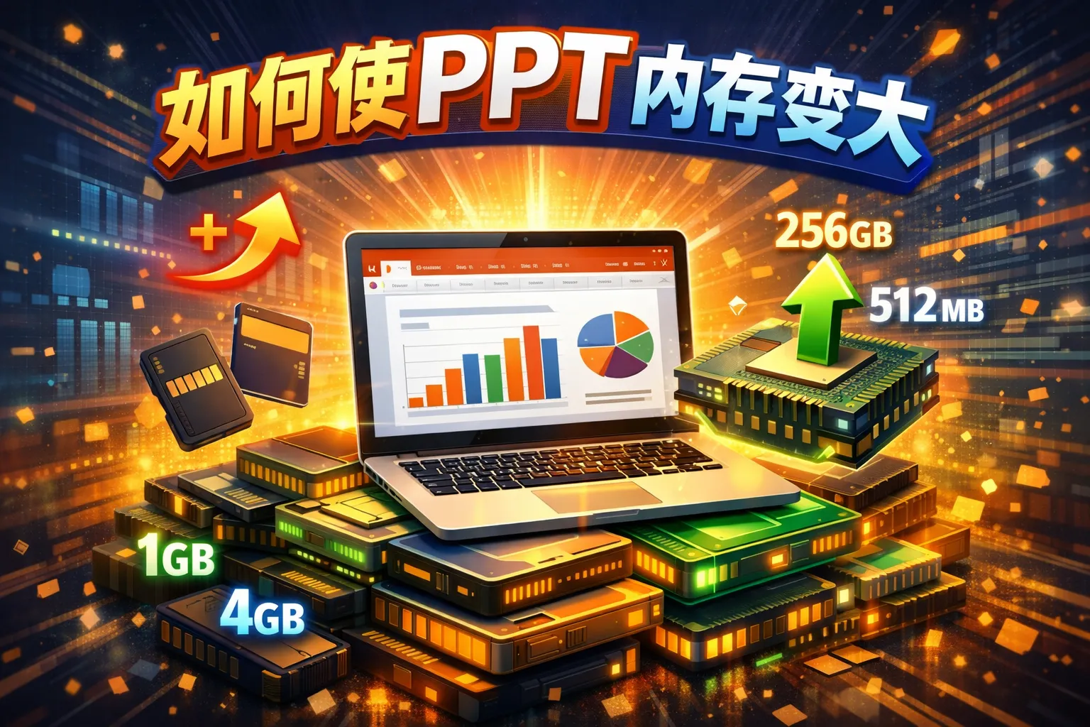 如何使ppt内存变大