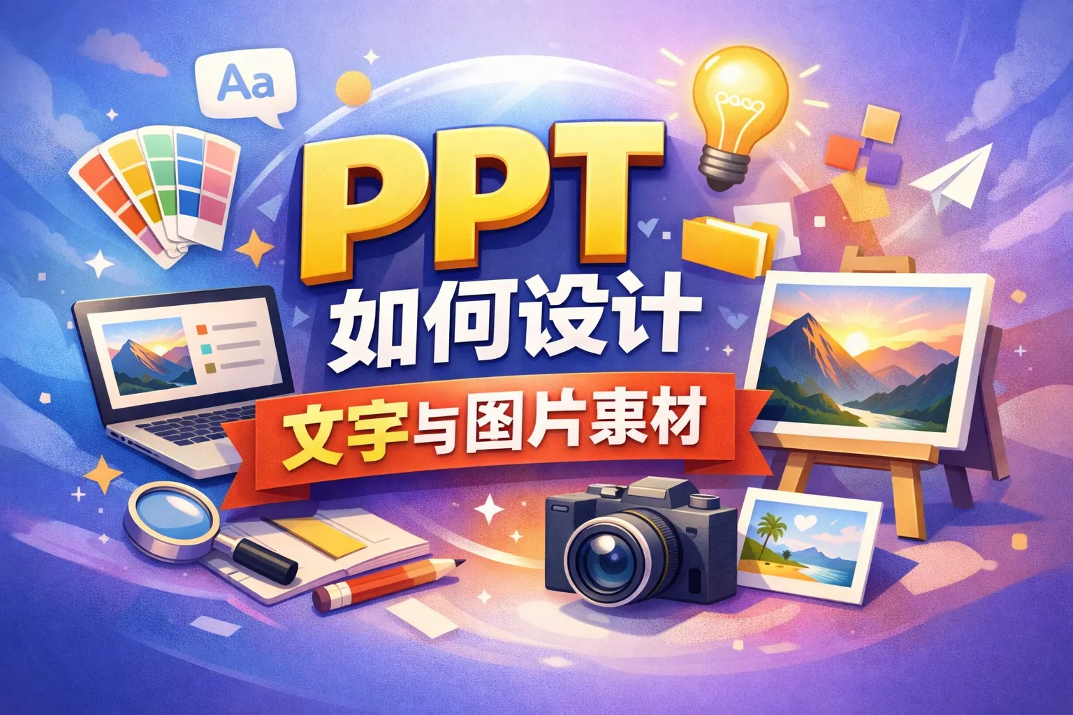 ppt如何设计文字与图片素材
