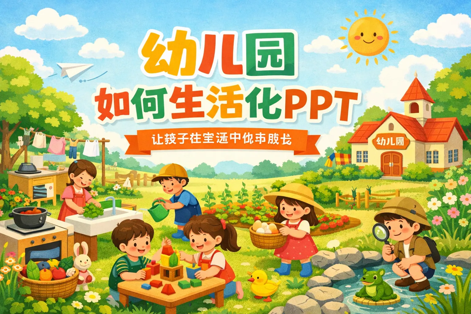 幼儿园如何生活化PPT