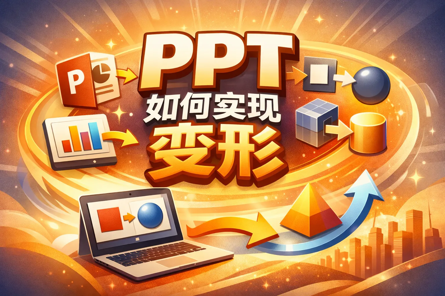 ppt如何实现变形